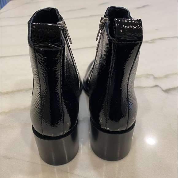 Everlane Boots size 6.5 Black Patent Leather Pointed Toe - Picture 5 of 15